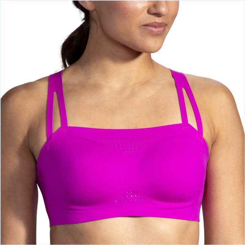  Dare Crisscross Run Bra :633 Magenta/Heliotrope