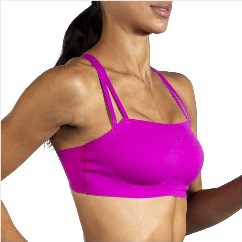  Dare Crisscross Run Bra :633 Magenta/Heliotrope