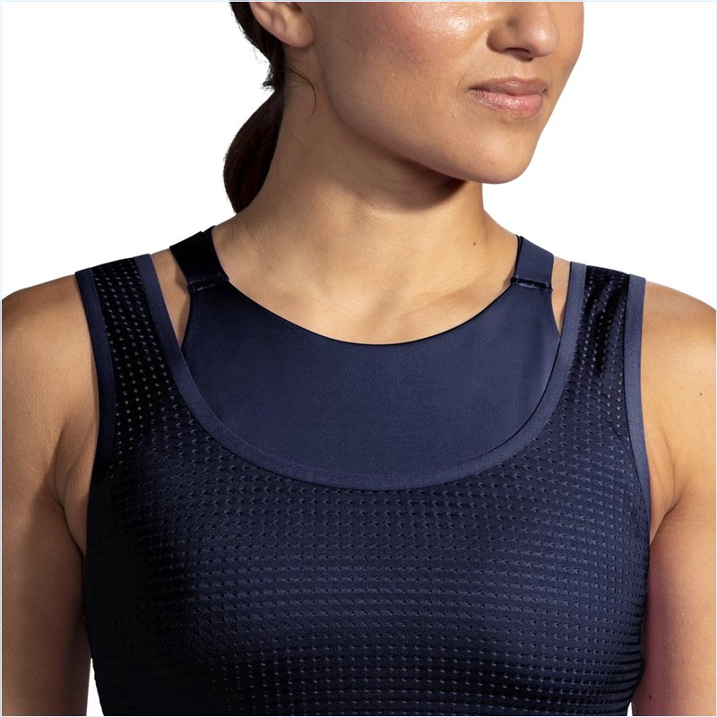  Drive Mesh Run Bra :491 Navy/Blue Bolt