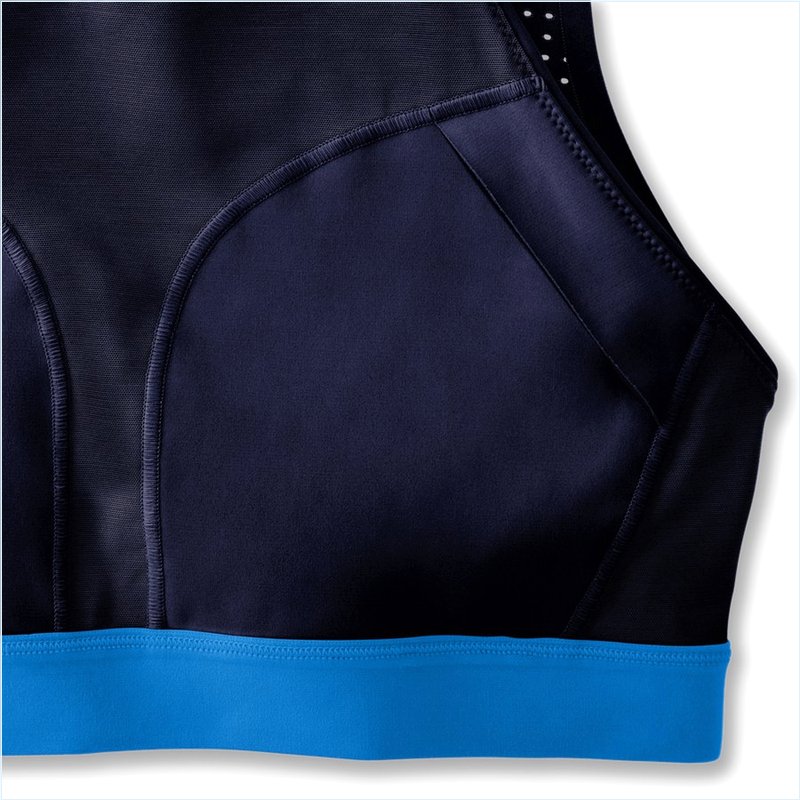  Drive Mesh Run Bra :491 Navy/Blue Bolt