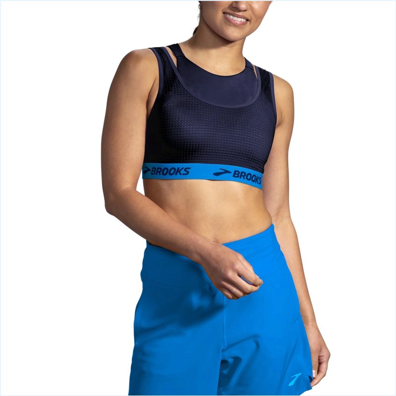  Drive Mesh Run Bra :491 Navy/Blue Bolt