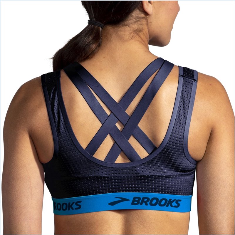  Drive Mesh Run Bra :491 Navy/Blue Bolt