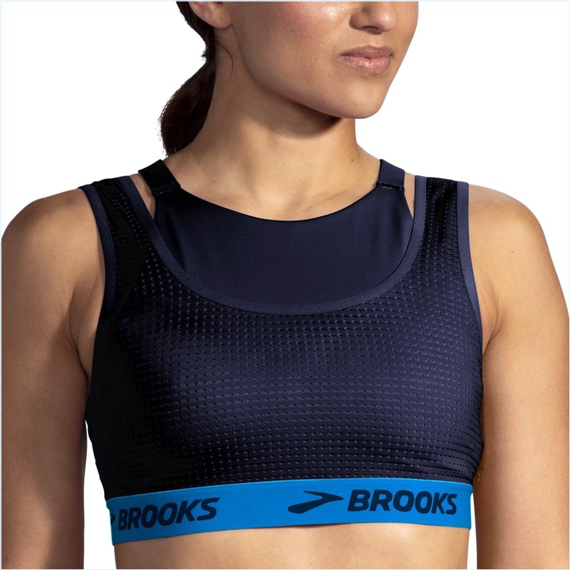  Drive Mesh Run Bra :491 Navy/Blue Bolt