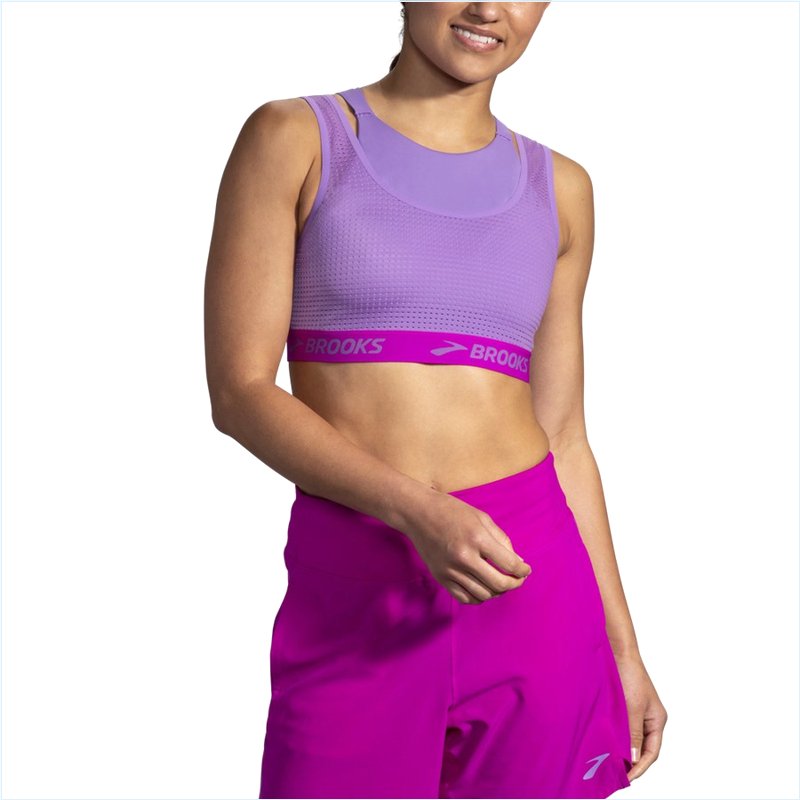  Drive Mesh Run Bra :551 Heliotrope/Magenta