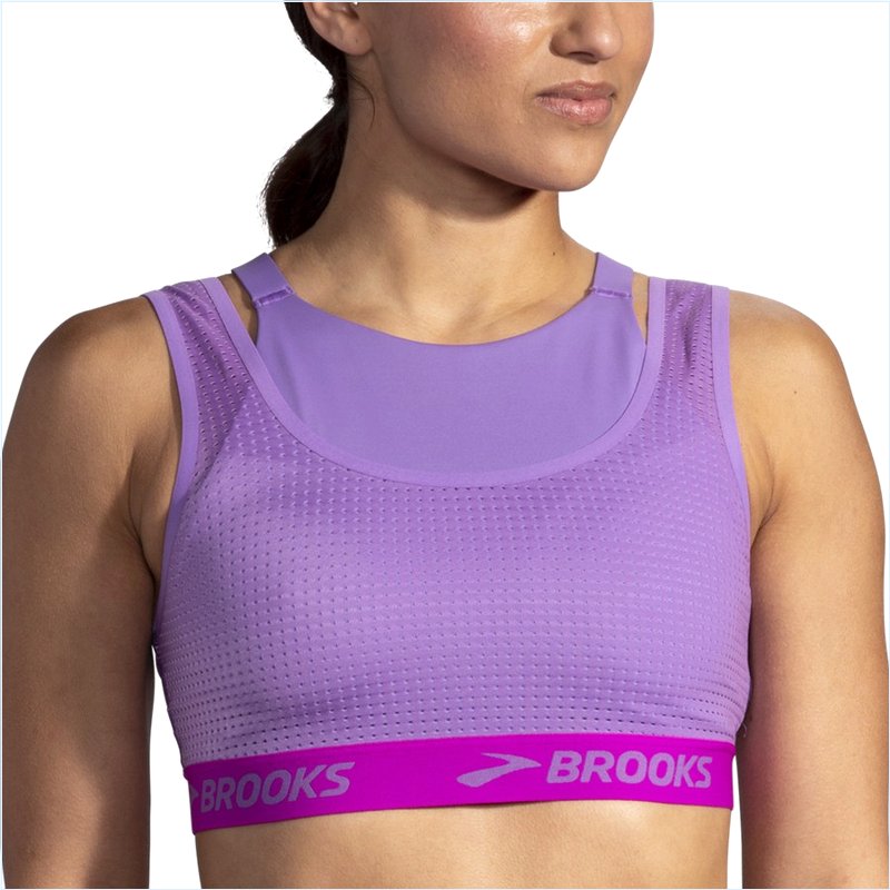  Drive Mesh Run Bra :551 Heliotrope/Magenta