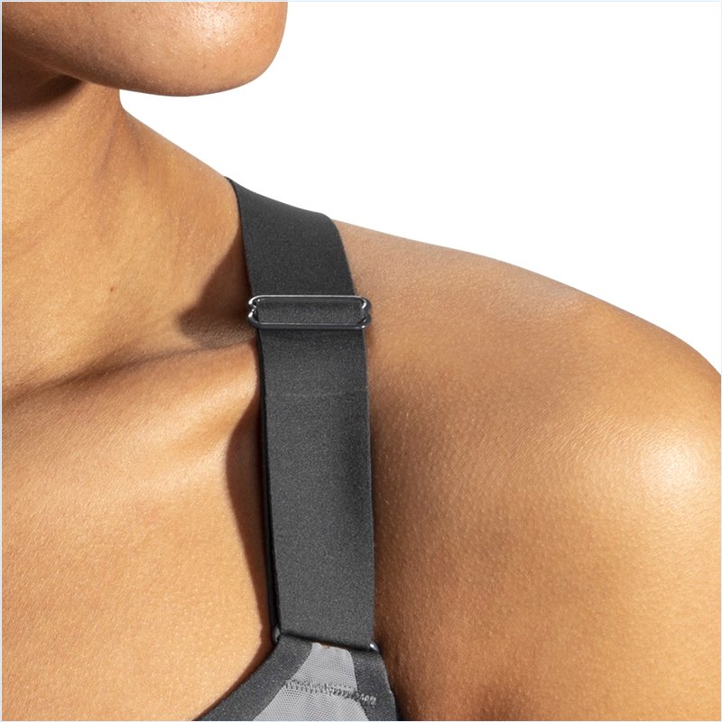  Dare Racerback Run Bra :81 Asphalt