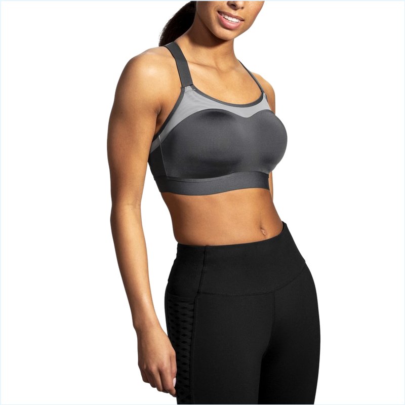  Dare Racerback Run Bra :81 Asphalt