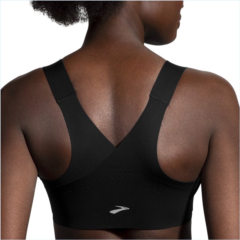  Dare Zip Run Bra :1 Black