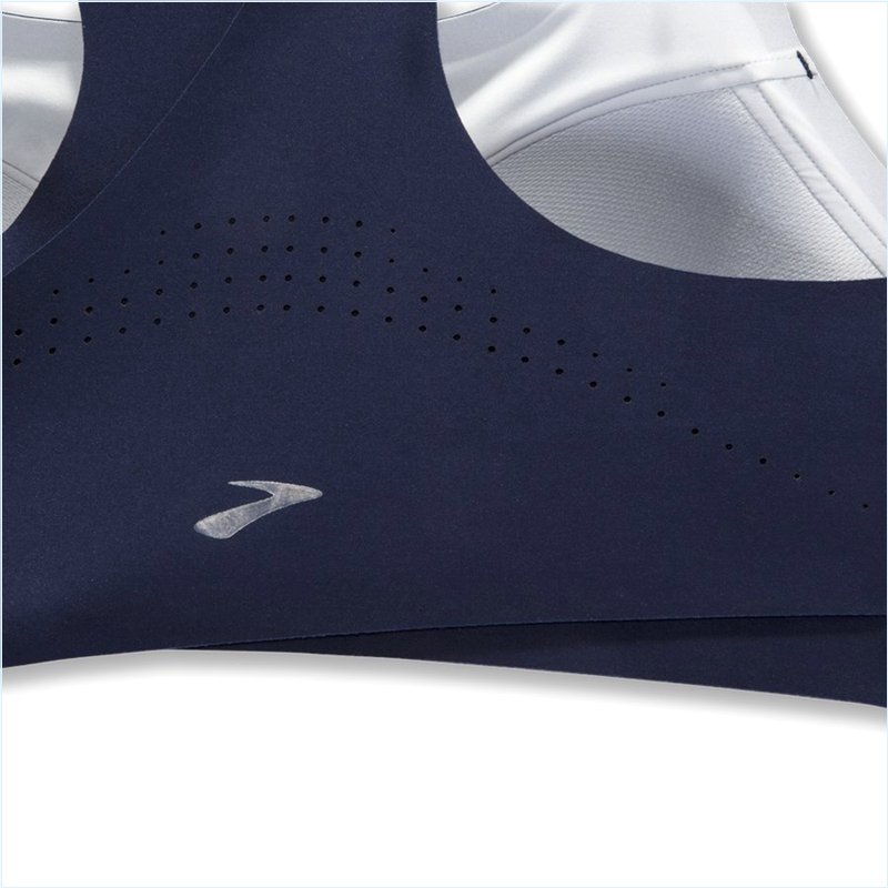  Dare Zip Run Bra :451 Navy