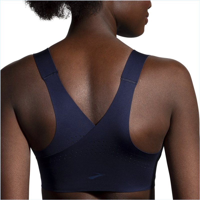  Dare Zip Run Bra :451 Navy