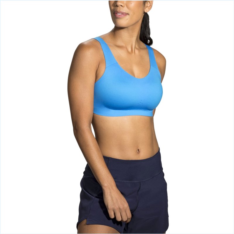  Dare Scoopback Run Bra : Blue Bolt/Navy
