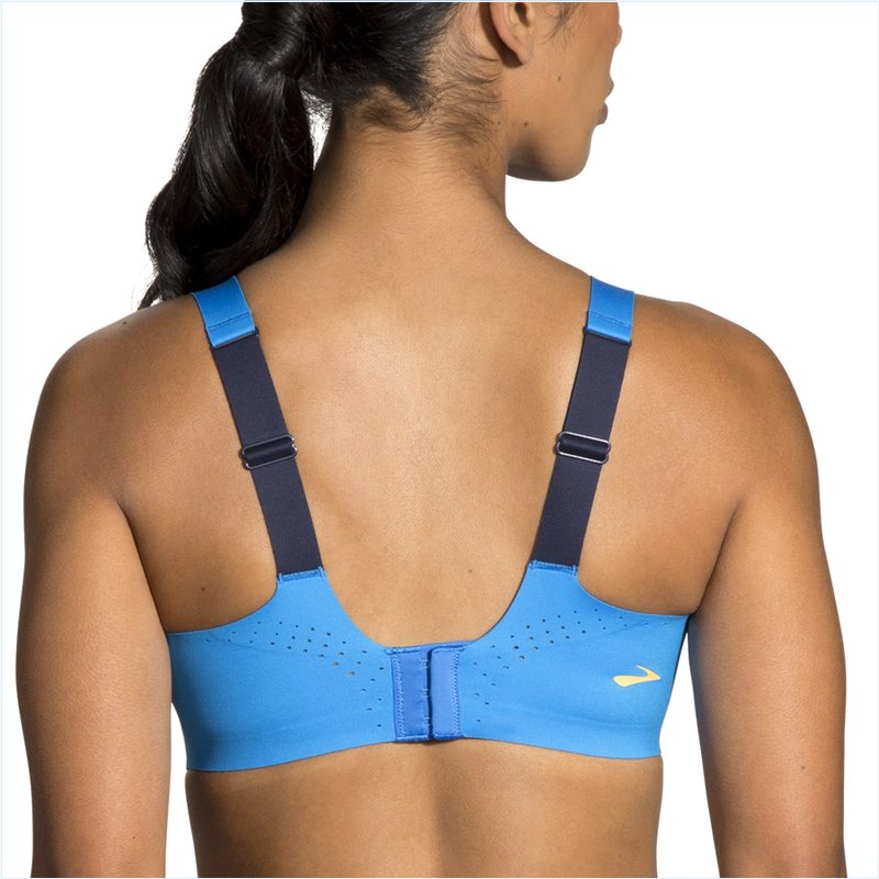  Dare Scoopback Run Bra : Blue Bolt/Navy