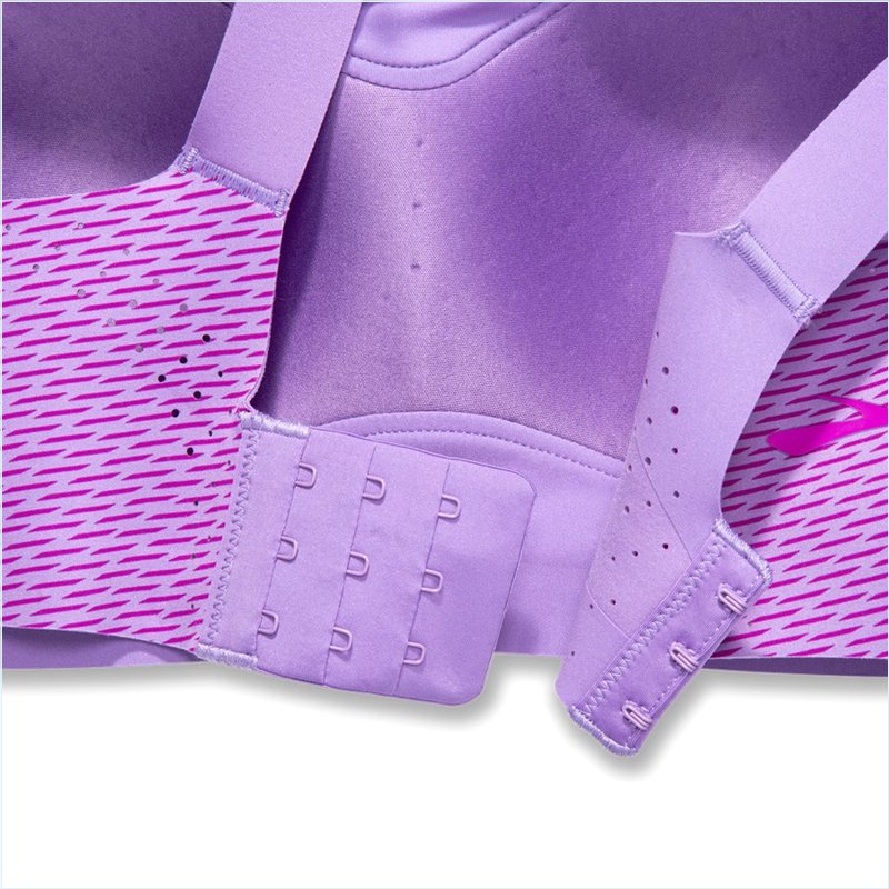  Dare Scoopback Run Bra : Heliotrope Texture Print