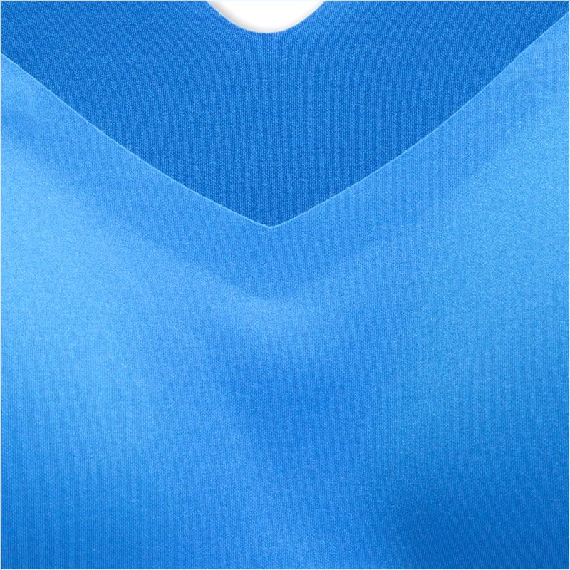  Dare V Neck Run Bra :404 Blue Bolt/Saffron