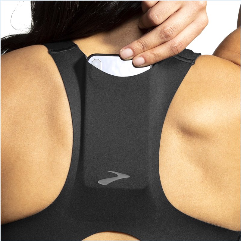  Drive 3 Pocket Run Bra :1 Black