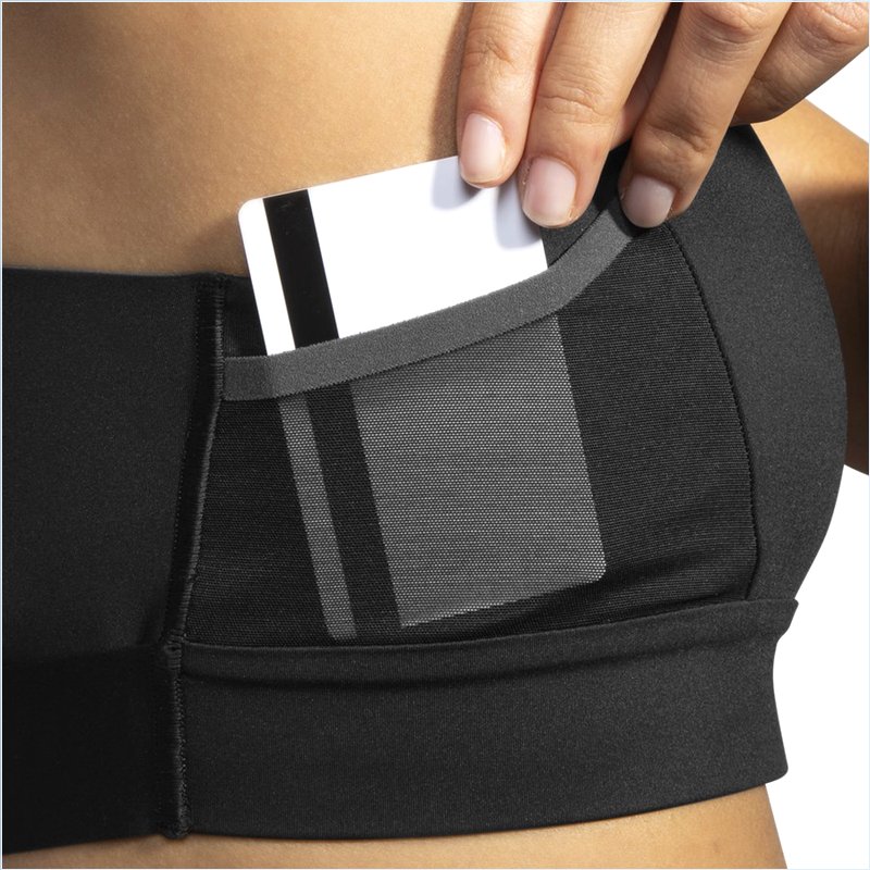 Drive 3 Pocket Run Bra :1 Black