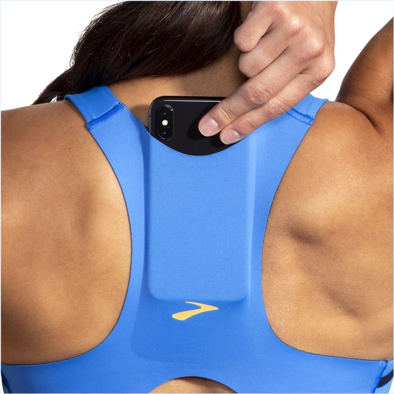  Drive 3 Pocket Run Bra :480 Blue Bolt