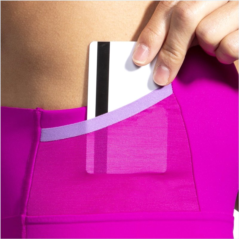  Drive 3 Pocket Run Bra :676 Magenta