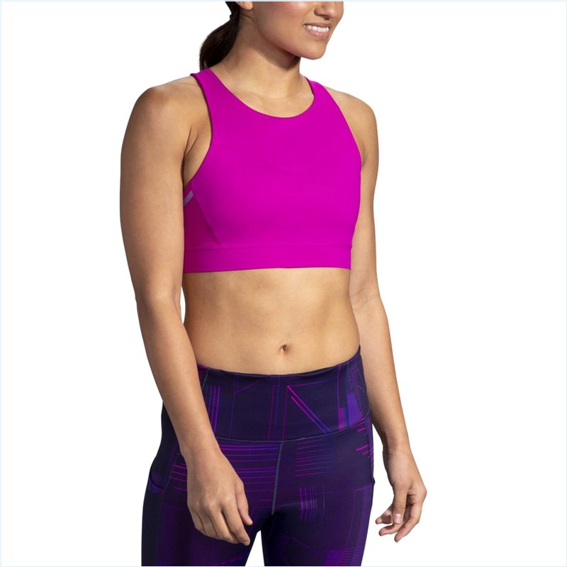  Drive 3 Pocket Run Bra :676 Magenta