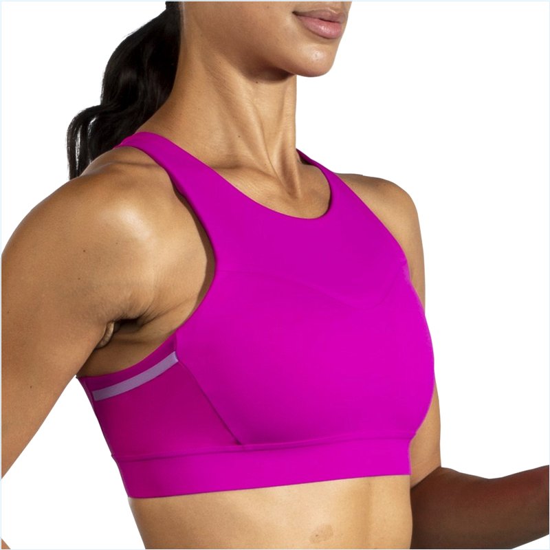  Drive 3 Pocket Run Bra :676 Magenta