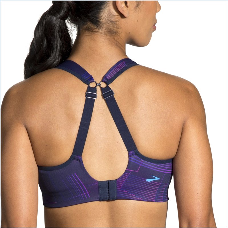  Drive Convertible Run Bra : Matrix Navy Print