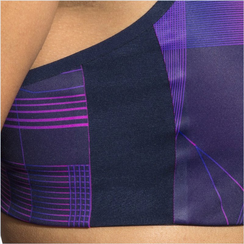  Drive Convertible Run Bra : Matrix Navy Print