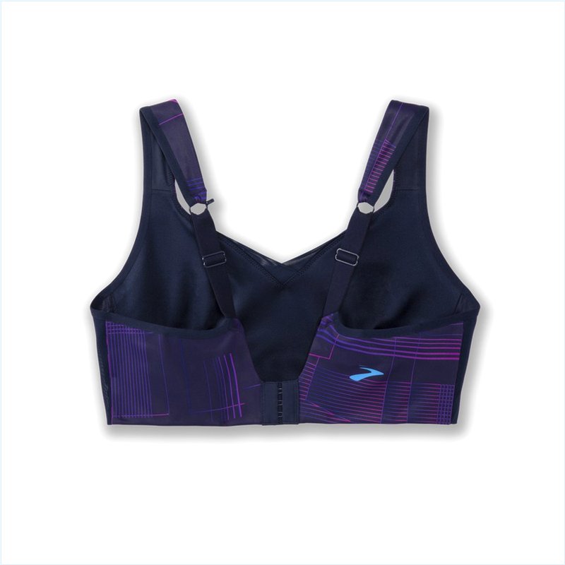  Drive Convertible Run Bra : Matrix Navy Print
