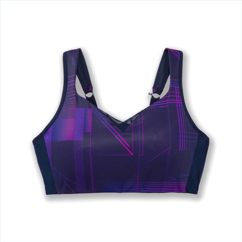 Drive Convertible Run Bra : Matrix Navy Print