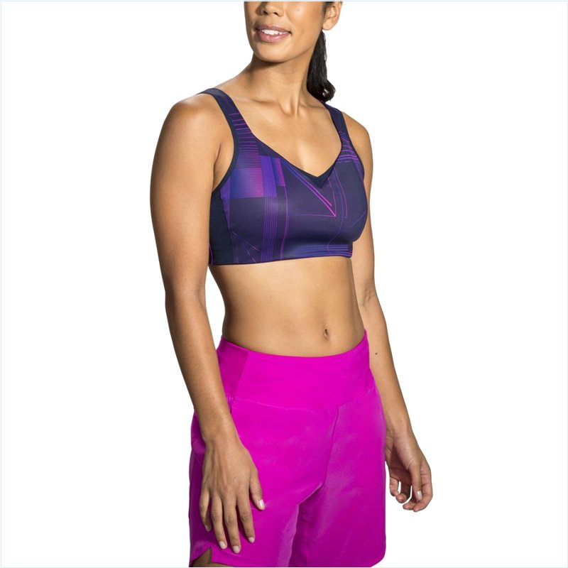  Drive Convertible Run Bra : Matrix Navy Print