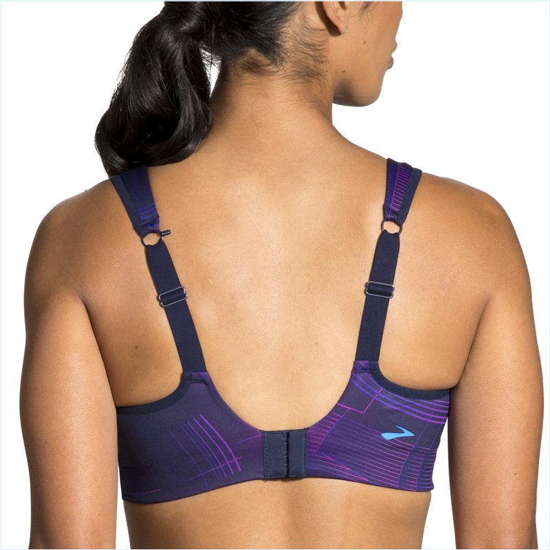  Drive Convertible Run Bra : Matrix Navy Print