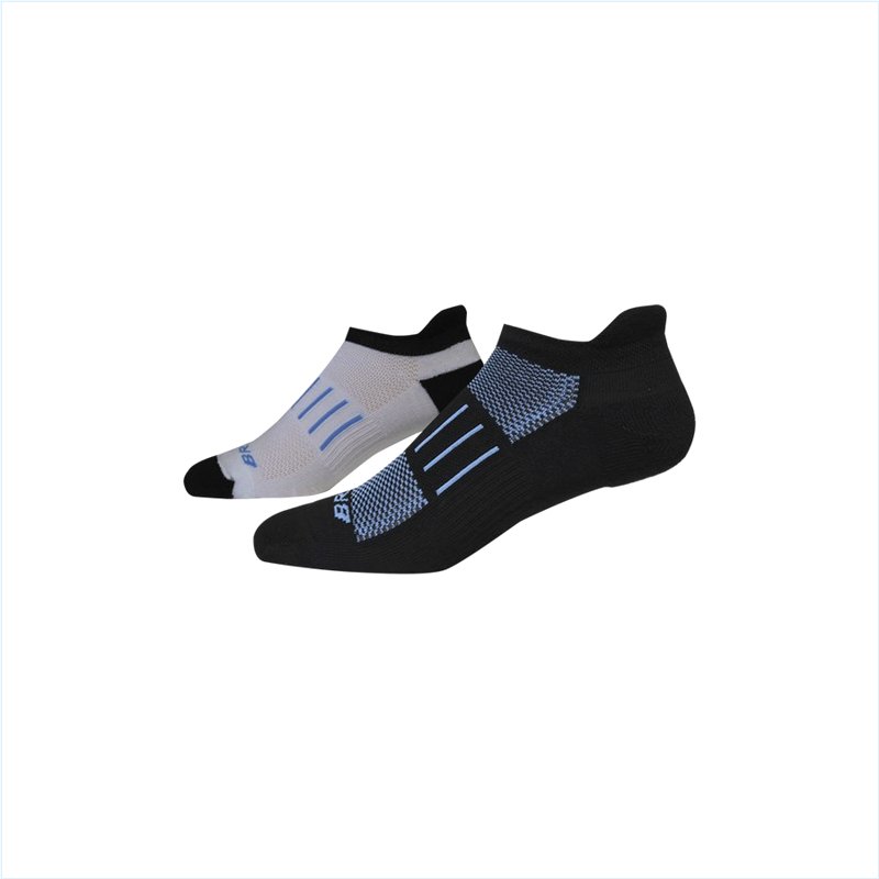  Ghost Midweight 2-Pack : 062 Black/Metallic Blue & White/Metallic Blue